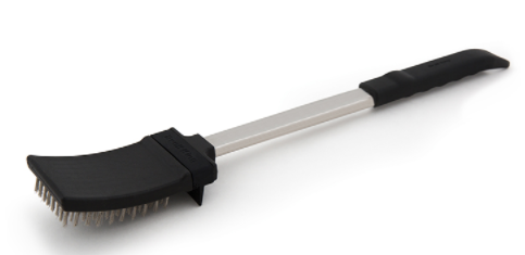 [BROIL KING 64034] Brosse BBQ Broil King 64034 Baron – Nettoyage Puissant des Grilles, Poils Inox et Grattoir Intégré pour Barbecue