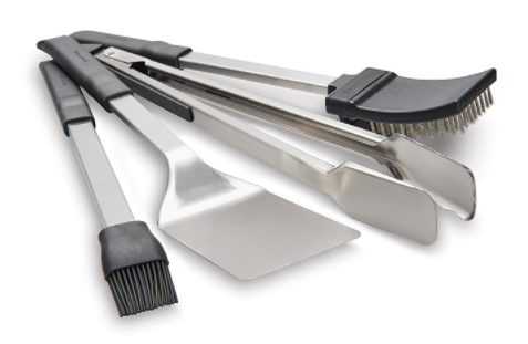 [BROIL KING 64003] Set de 4 ustensiles Broil King 64003 inox – kit barbecue complet haute qualité