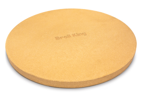 [BROIL KING 69814] Pierre à Pizza Broil King 38 cm (69814) – Pierre Réfractaire pour Barbecue Gaz et Charbon, Cuisson Pizza, Pain et Flammekueche