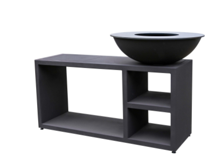 Brasero Plancha QUOCO Piatto Tavolo Medium Ø84 cm – Cuisine extérieure compacte et design