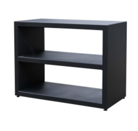 [QUOCO 21011] Table QUOCO Tavolo Large Black – Meuble de rangement extérieur 2 étagères design