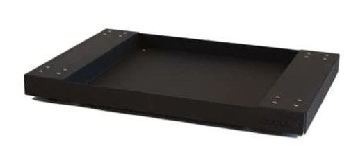 Base à roulettes QUOCO Carello Large Black – Support mobile pour brasero Piatto Large
