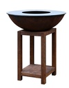 Brasero Plancha QUOCO Piatto Montabile Medium Ø84 cm – Design modulable en acier Corten
