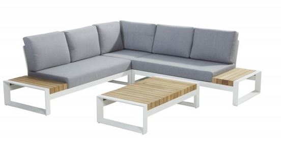 Salon de jardin MATISSE blanc - SET vendu avec la table basse et l'élément central - TASTE by 4 Seasons, 91245, MATISSE, 91247, 91248