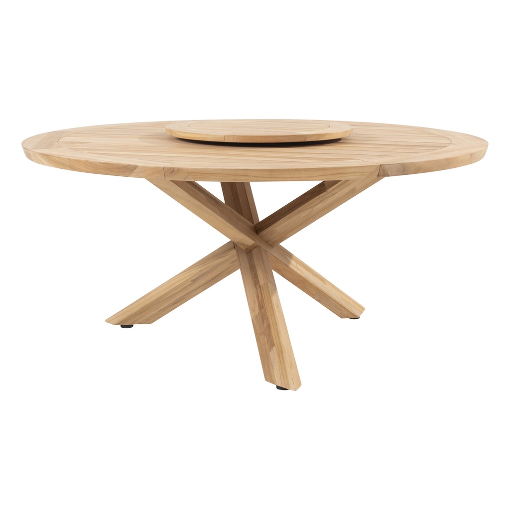[4SO-91309] Plateau tournant PRADO Lazy Susan Ø65 cm – Teck naturel – Taste by 4 Seasons Outdoor