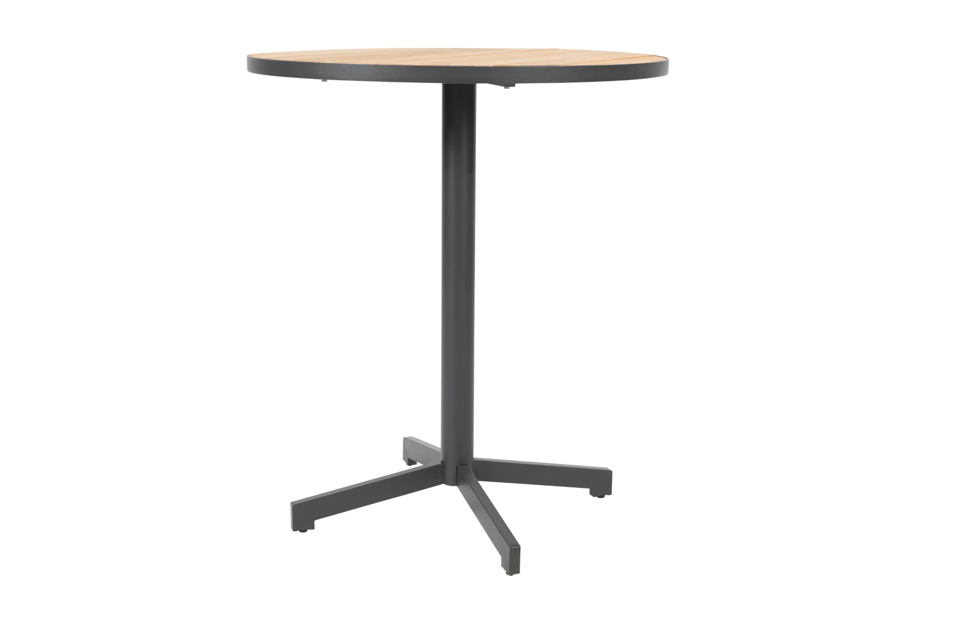 [4SO-91311] FIESTA - Table haute - bar - en aluminium et teck - TASTE, 91311