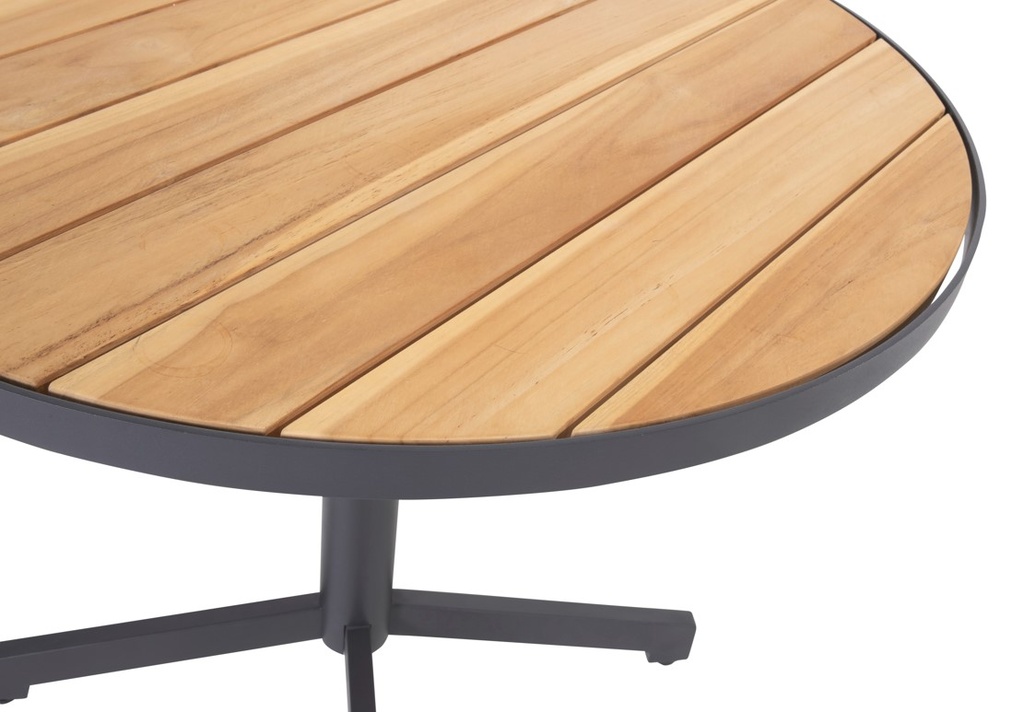 FIESTA - Table haute - bar - en aluminium et teck - TASTE, 91311