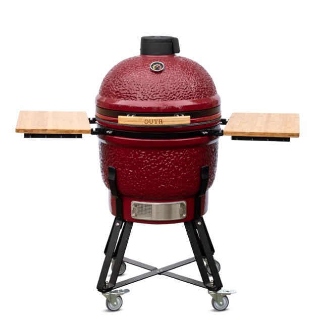 Kamado OUTR Large 55 Vin Rouge – BBQ Céramique Haute Performance