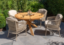 Chaises Puccini dining LATTE de 4 seasons outdoor, PUCCINI