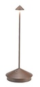 Lampe de table PINA de Zafferano couleur corten, CORTEN, PINA