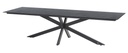 Table de jardin MINERVA / GOA 280 cm – Aluminium anthracite & plateau HPL gris foncé – 4 Seasons Outdoor