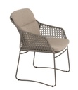 Chaise de jardin MORETTI Terre – Rope & inox avec coussins – 4 Seasons Outdoor