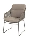 Chaise de jardin MORETTI Terre – Rope & inox avec coussins – 4 Seasons Outdoor