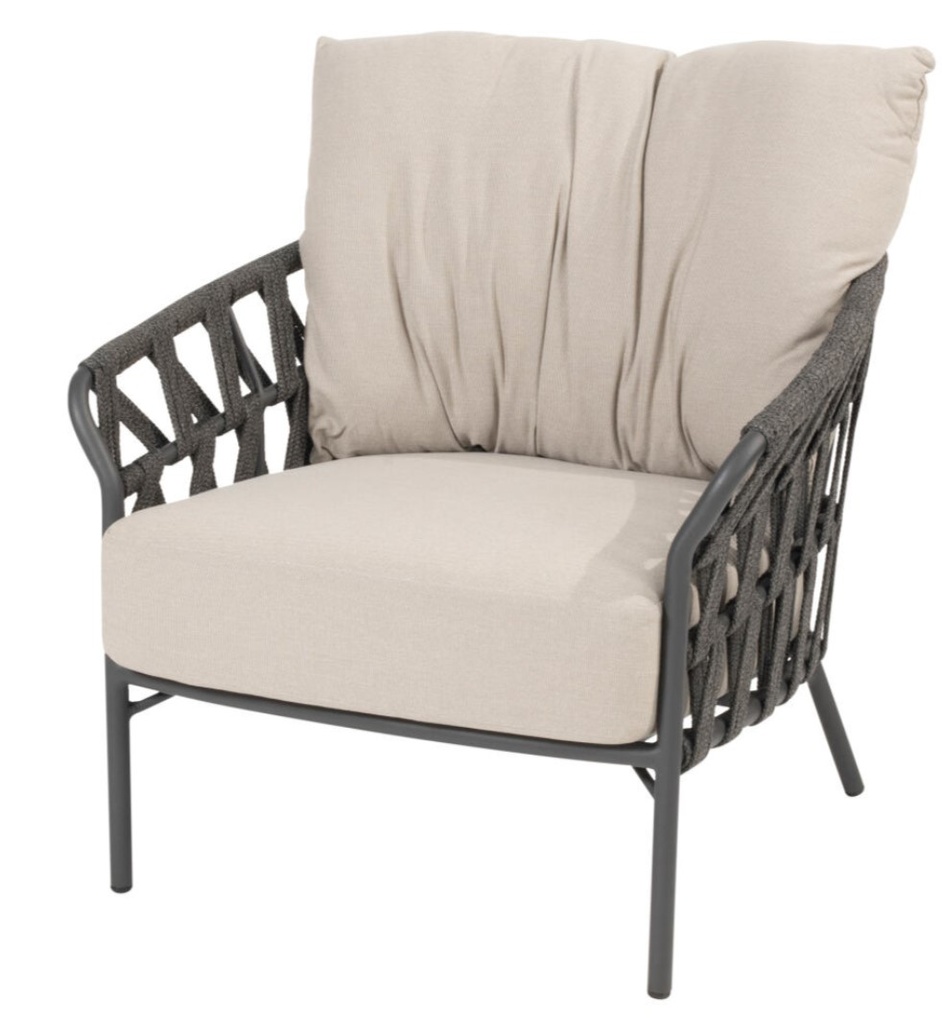 Fauteuil de jardin ALBARETO anthracite - TASTE by 4 seasons outdoor, ALBARETO