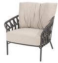 Fauteuil de jardin ALBARETO anthracite - TASTE by 4 seasons outdoor, ALBARETO