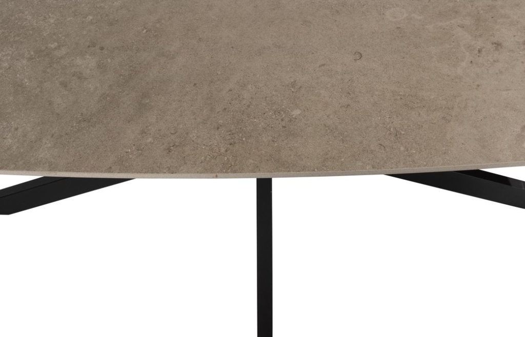 [TASTE-91597+91320] Table de jardin PRADO 240 x 105 cm – Aluminium anthracite & plateau céramique