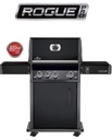 ROGUE PRO 425SIB charcoal avec sizzle zone - SET Barbecue au gaz avec grilles en inox - couleur: Gris charbon + plancha inox et set ustensiles offerts, ROGUE, RP425