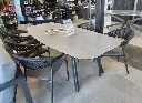 Ensemble 6 chaises Sienna et table Manolo anthracite par TASTE by 4 seasons outdoor