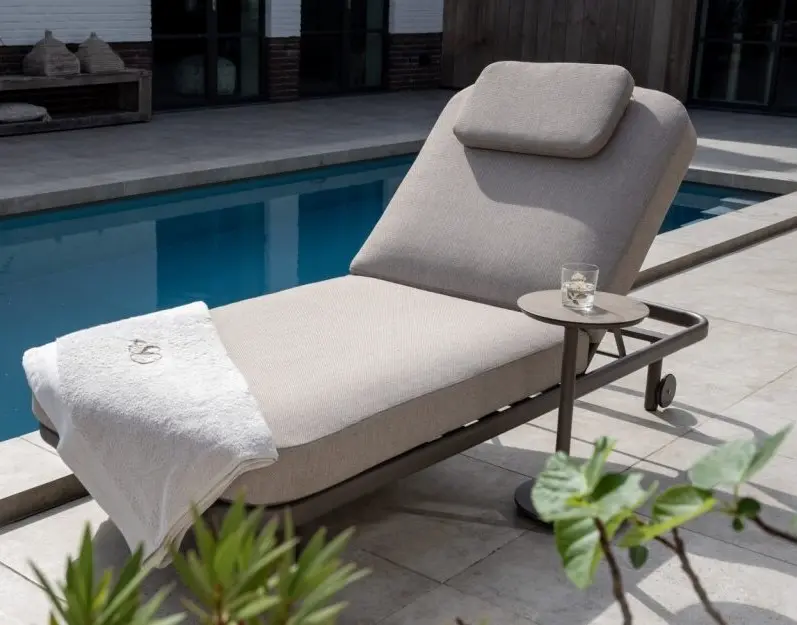 Lit de jardin Milano terre – Bain de soleil confortable & élégant | 4 Seasons Outdoor