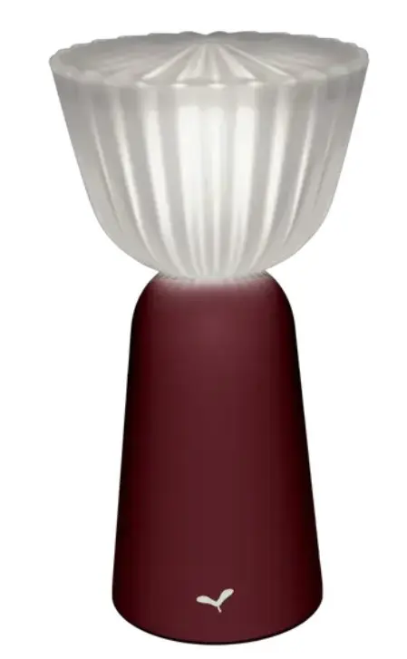 SWIING Lampe H.20cm couleur: cerise noire