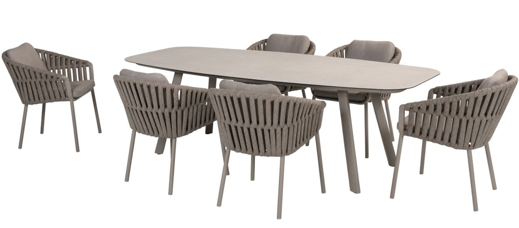Ensemble de jardin Owen-Manolo couleur "cloud" de taste by 4 seasons outdoor