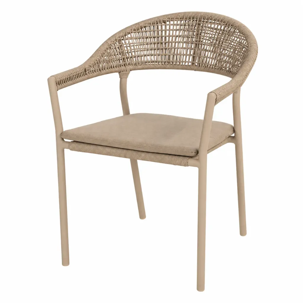 [4SO-91540] Sienna chaise de jardin couleur: "latté" par 4 seasons outdoor