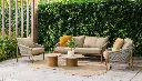 Salon de jardin Milos ambre – 4 Seasons Outdoor collection 2026 haut de gamme Belgique