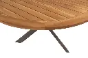 Table ronde PRADO Ø160 cm – Teck & aluminium couleur Terre – Taste by 4 Seasons Outdoor