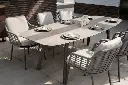Chaise de Jardin Puglia Design en Aluminium terre & Cordes Outdoor – Confort Extérieur Haut de Gamme