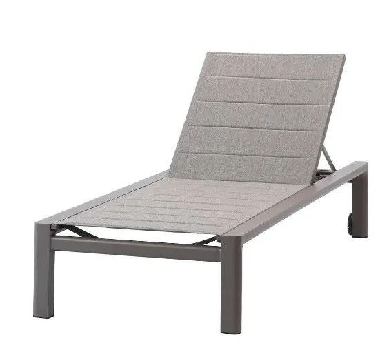 Transat TROPIC en aluminium de couleur terre avec roues de 4 seasons taste