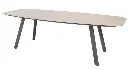 Table de jardin en céramique MANOLO de couleur terre 240x103 cm - 4 seasons Outdoor