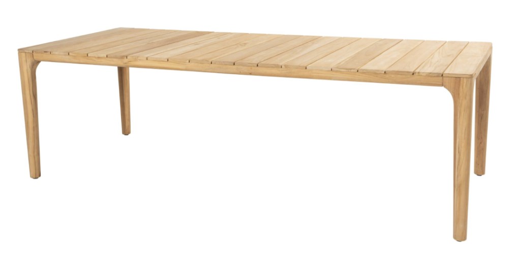[4SO-91489] Table de jardin LIAM 240 x 100 cm – Teck naturel – Taste by 4 Seasons Outdoor