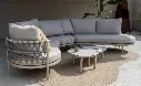 Salon de jardin Piacenza latte – salon d’angle aluminium haut de gamme Belgique - TASTE by 4 seasons outdoor