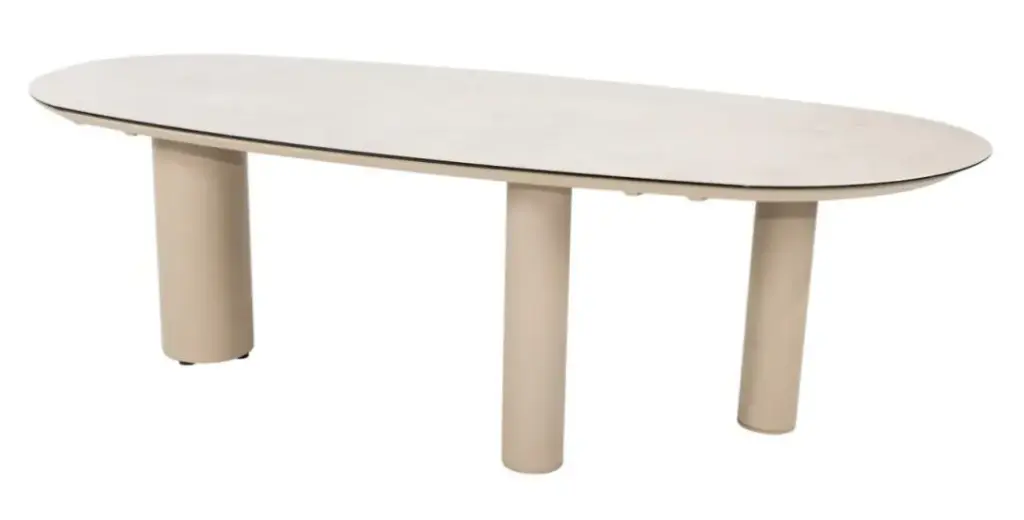 [4SO-DENIA240L] Table DENIA en aluminium couleur "latte" 240x110cm - Taste by 4 seasons outdoor