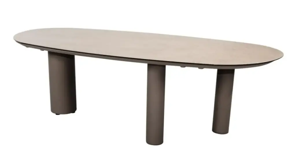 [4SO-DENIA-240T] DENIA-Table en aluminium couleur "terre" 240x110 cm- Taste by 4 seasons outdoor 