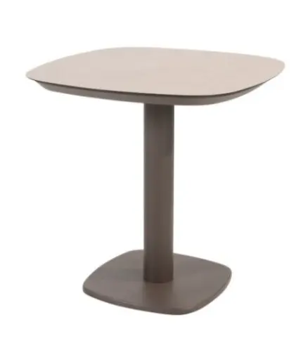[4SO-91828] Manolo table bistro en céramique couleur terre  75x75x75 cm 4 seasons Outdoor