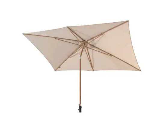 AZZURO - Parasol couleur "sand" 200X300cm - 4seasons outdoor 