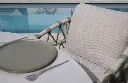 Chaise de jardin PIACENZA Latte – Aluminium, rope et 2 coussins – Taste by 4 Seasons Outdoor