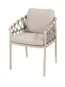 Piacenza chaise de couleur latte avec 2 coussins - Taste de 4 seasons outdoor 