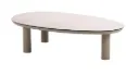 Table basse Nina - Aluminium de couleur "latté" - Plateau en céramique 123x73x31 cm - Taste by 4 Seasons Outdoor