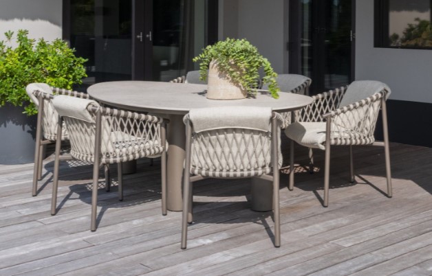 [4SO-17117 17071] Ensemble de jardin Arizona - Allora - couleur:"terre" de la marque 4 seasons outdoor Modèle d'expo