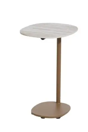 Sofie  table d'appoint en aluminium et  céramique - Ambre -  4 seasons outdoor 