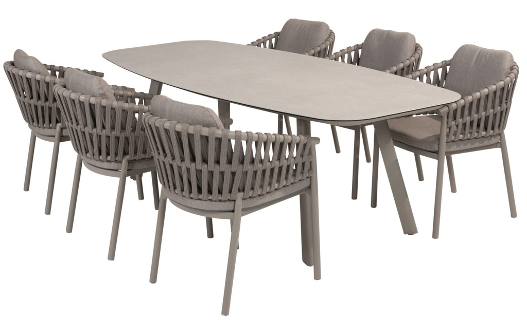 [4SO-9162691646] Ensemble de jardin CATALANA-MANOLO couleur "cloud" de Taste by 4 seasons outdoor