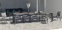 Ensemble de jardin 10 places Melbourne + table extensible Optimum – ensemble repas extérieur Belgique