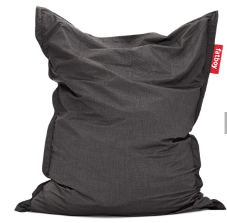 Pouf Fatboy Original Outdoor Grand Dark Charbon Sunbrella – pouf géant d’extérieur résistant aux UV et intempéries