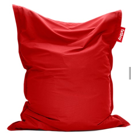 Pouf Original outdoor Grand rouge - sunbrella - FATBOY, POUF, 102476, modèle d'expo