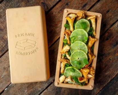 Bricknic Cooking Brick Natural 280013 – Four en Terre Cuite pour Barbecue, Four et Feu Ouvert, Cuisson Sain et Naturelle