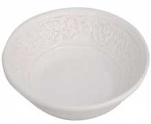 Assiette cœur en céramique blanche J-Line 22 x 22 cm | Assiette décorative romantique