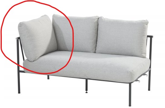 Figaro coussin de coin pour salon de jardin modulable - 4 seasons outdoor, FIGARO, 19805, COUSSIN