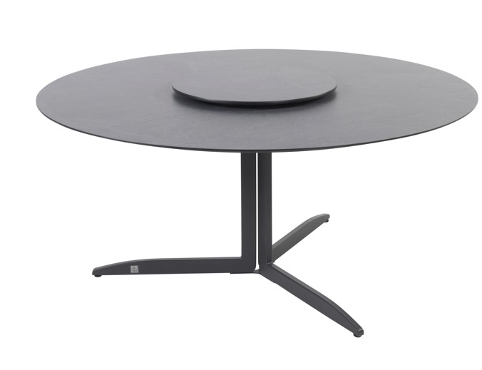 Embrace plateau tournant 58 cm en HPL slate anthracite - 4 seasons outdoor